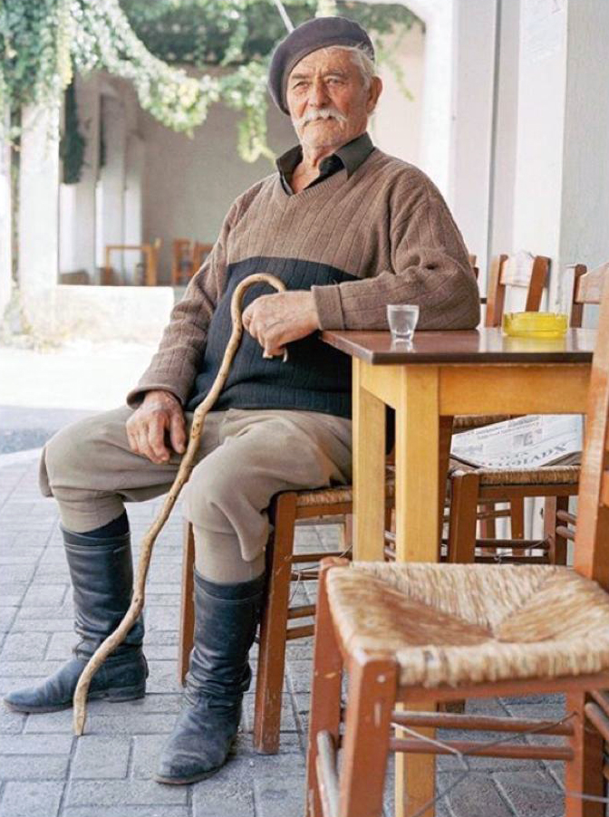 Cretan man by William Abranowicz.