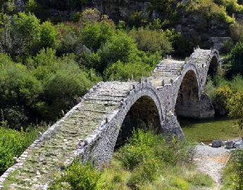 Old stone bridge in Zagori